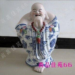 INPHIC-彌勒笑佛 陶瓷佛像擺飾佛珠佛教用品工藝品擺設高檔雕塑 恭喜羅漢