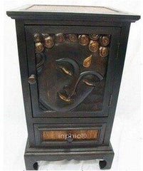 INPHIC-木雕 家居 飾品 泰國風格 柚木小櫃子 佛象 儲物櫃子