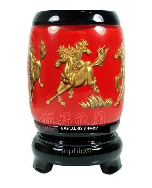 INPHIC-筆筒 馬到成功辦公室擺設 書房裝飾 流金沙工藝品