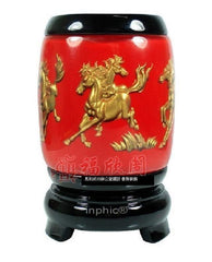 INPHIC-筆筒 馬到成功辦公室擺設 書房裝飾 流金沙工藝品