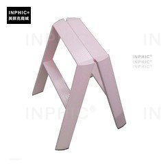 INPHIC-彩色家用梯子梯凳粉色人字梯加粗梯工藝梯烤漆梯
