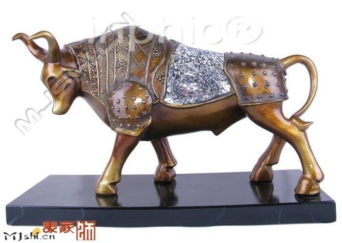 INPHIC-歐式田園裝飾擺飾傢俱飾品動物裝飾鬥牛