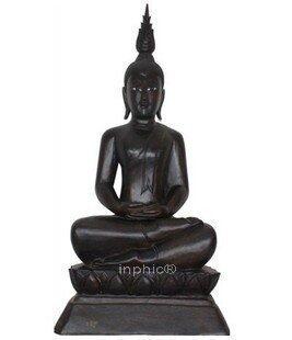 INPHIC-柚木佛像 木雕坐佛 木質佛 東南亞家居裝飾品擺設
