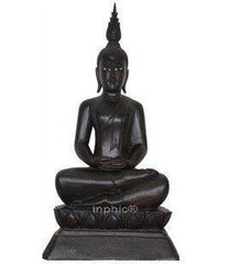 INPHIC-柚木佛像 木雕坐佛 木質佛 東南亞家居裝飾品擺設