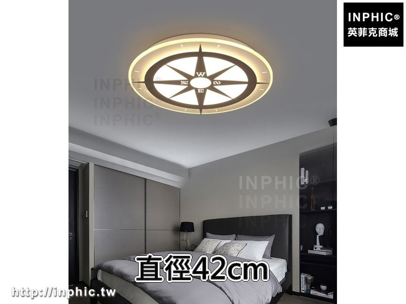 INPHIC-燈飾圓形led餐廳燈燈具簡約吸頂燈臥室現代兒童房間-直徑42cm