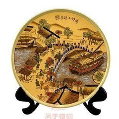 INPHIC-3號盤清明上河圖原創手工家居工藝品陶器陶瓷