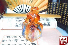 INPHIC-琉璃開光擺件吉祥家居平安裝飾YZ00祥雲貔貅印章