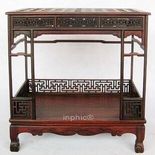 INPHIC-明清家具紅木工藝品 微縮家具紅酸枝明清架子床