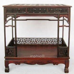 INPHIC-明清家具紅木工藝品 微縮家具紅酸枝明清架子床