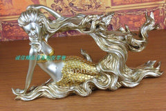 INPHIC-歐式風格樹脂工藝品擺飾美人魚紅酒架家居日用餐廳裝飾品擺設