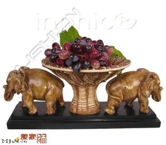 INPHIC-歐式田園復古風情果盤創意擺飾雙象果盤