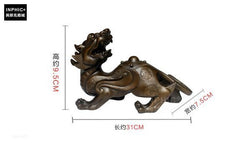INPHIC-開運 開光純銅貔貅古典辦公室裝飾招財旺財銅貔貅工藝