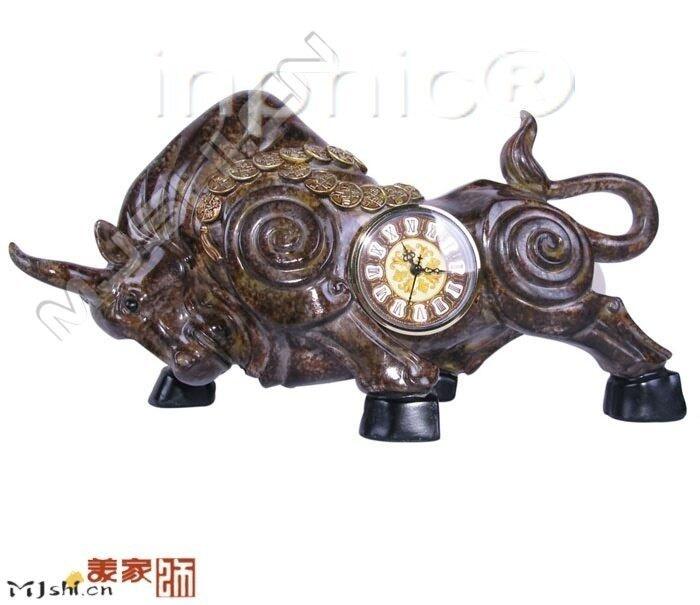 INPHIC-歐式客廳裝飾擺飾傢俱飾品動物裝飾奔牛