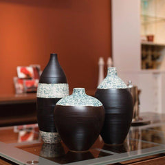 INPHIC-藝術擺件 陶瓷工藝品 裝飾品 三件套花瓶 手工雕刻