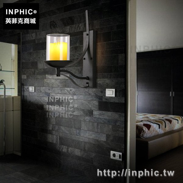 INPHIC-臥室鄉村led復古壁燈美式陽臺北歐鏡前客廳