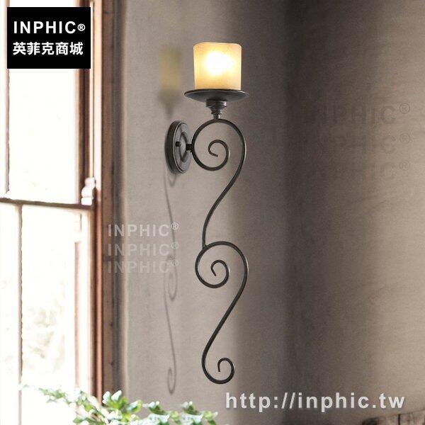INPHIC-蠟燭臺歐式田園床頭壁燈臥室美式餐廳玻璃罩
