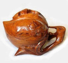 INPHIC-紅木工藝品 木雕祝壽 雙福臨門 壽桃首飾盒