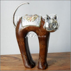 INPHIC-歐式客廳裝飾擺飾傢俱飾品泰國田園家居弓身貓