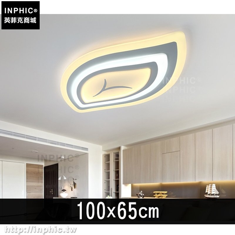 INPHIC-現代客廳燈葉子房間燈兒童房簡約臥室燈吸頂燈具-100x65cm