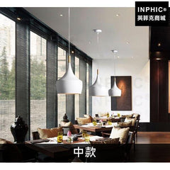 INPHIC-白色吧臺北歐餐廳燈客廳現代簡約吊燈-中款