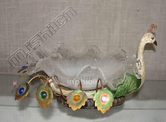 INPHIC-東南亞風格擺飾東南亞佛像東南亞泰國家居飾品孔雀水果盤