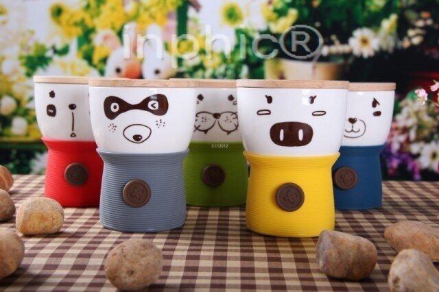 INPHIC-陶瓷杯動物樂扣鈕扣杯可愛卡通杯創意水杯咖啡杯
