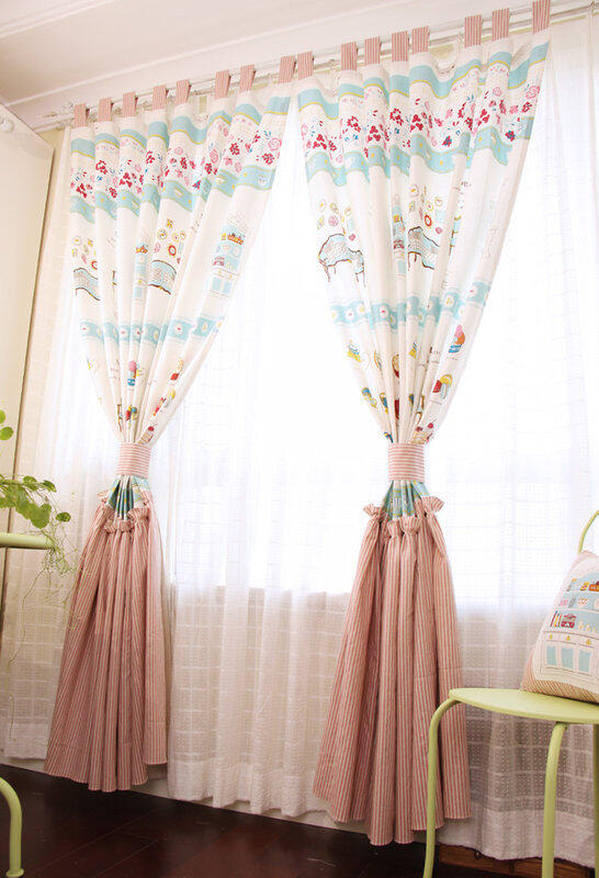 INPHIC-韓式 小蘿莉 卡通  dreFhouse系列 棉麻 遮光窗簾客製 【F038】