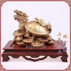 INPHIC-開運 開光純銅龍龜擺件中款招財助益子女鬥三煞陰煞化小人