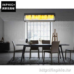 INPHIC-客廳餐廳吸頂燈鐵藝吸頂燈玻璃箱長方形工業風美式
