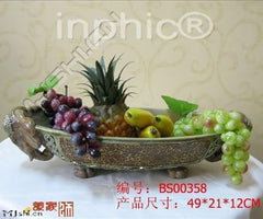 INPHIC-歐式田園風情果盤復古家居擺飾大象果盤