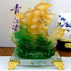 INPHIC-一帆風順 龍船工藝品擺件風水 辦公桌茶幾酒櫃擺件創意家居裝飾品