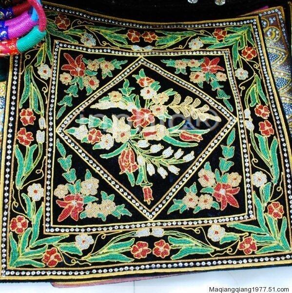 INPHIC-手工刺繡進口靠墊坐墊套印巴風格家居飯店裝飾