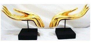 INPHIC-東南亞工藝品  木雕佛手擺飾一對