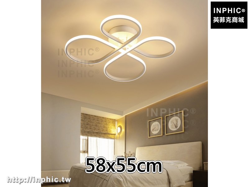 INPHIC-北歐餐廳燈簡約花型書房臥室燈吸頂燈現代led裝飾燈-58x55cm