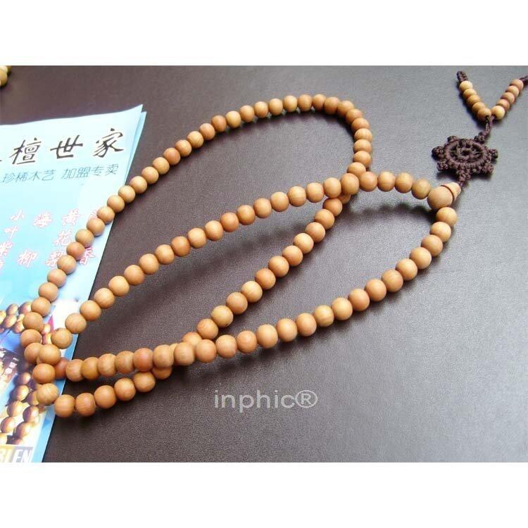 INPHIC-檀香佛珠 印度老山檀香念珠108粒8mm 檀香木佛珠檀香木念珠項鏈