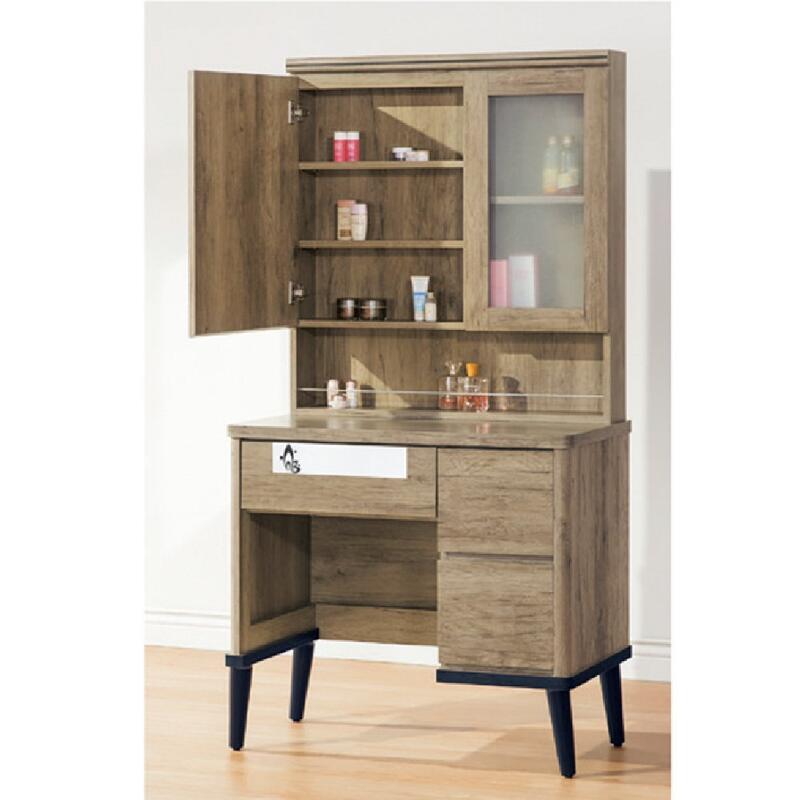 INPHIC-Eve 夏娃仿古色2.8尺鏡臺〔含椅〕