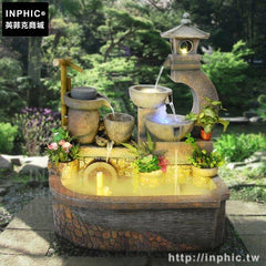 INPHIC-落地假山工藝品庭院落地流水噴泉擺飾園林招財-