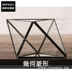 INPHIC-擺件幾何客廳擺件設簡約玻璃罩花房家居裝飾品現代-幾何菱形