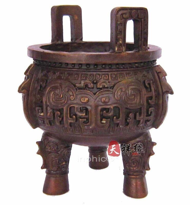 INPHIC-銅財鼎擺設純銅三腳鼎擺件 招財辦公擺設 催官旺運裝飾品擺件