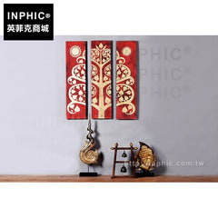 INPHIC-裝飾畫壁畫掛畫泰式背景牆會所東南亞發財樹金箔菩提客廳