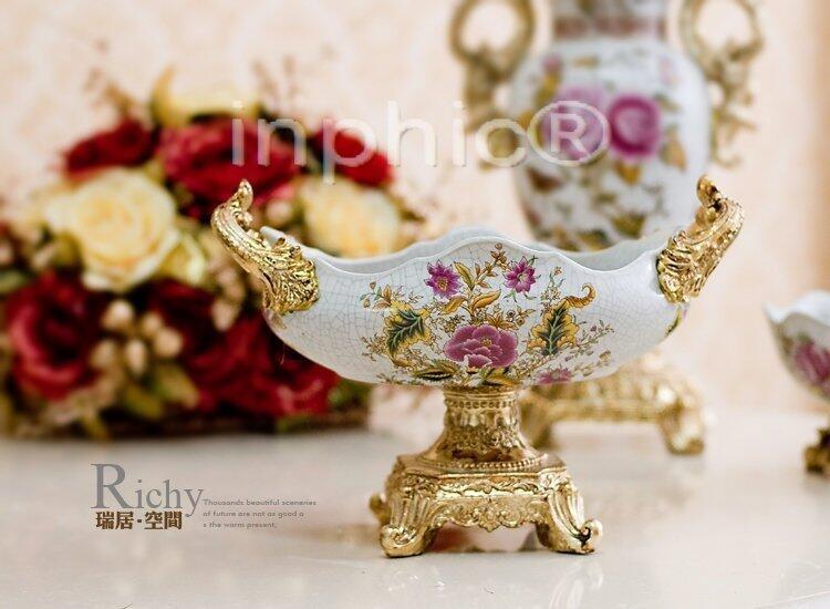 INPHIC-卡列尼婭歐式古典陶瓷 糖果盤水果盤 裝飾收納擺飾