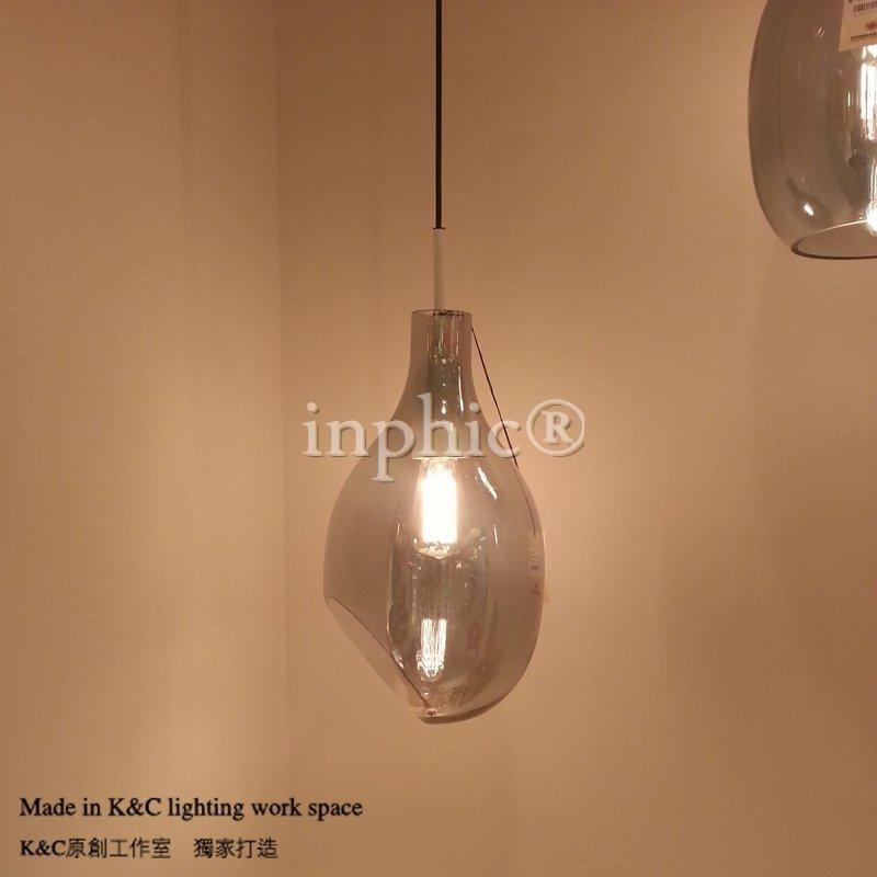 INPHIC-獨家斜口玻璃藝術吊燈復古愛迪生燈泡 節能燈泡 單頭燈具