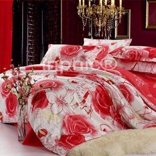 INPHIC-全棉純棉斜紋被套四件套 公主床品四件套件床品