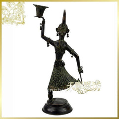 INPHIC-印度進口手工精品銅人燭臺擺飾工藝品純銅人形燭臺