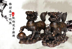 INPHIC-開光純銅送子麒麟大型一對擺件家居鎮宅避邪銅麒麟工藝品裝飾禮品