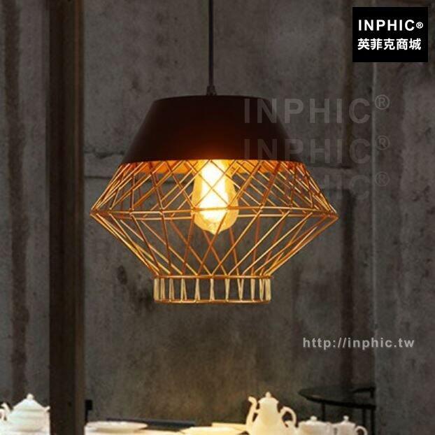 INPHIC-咖啡廳吊燈酒吧鐵藝樓梯服裝店吧臺後現代金色陽臺餐廳