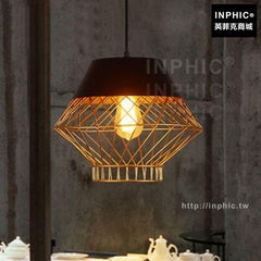 INPHIC-咖啡廳吊燈酒吧鐵藝樓梯服裝店吧臺後現代金色陽臺餐廳