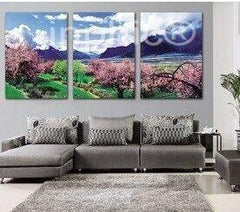 INPHIC-歐式風景現代簡約客廳無框畫三聯畫時尚沙發 裝飾畫