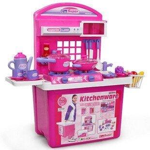 INPHIC-仿真櫥具餐具套裝 廚房用品工作臺 收納整理箱