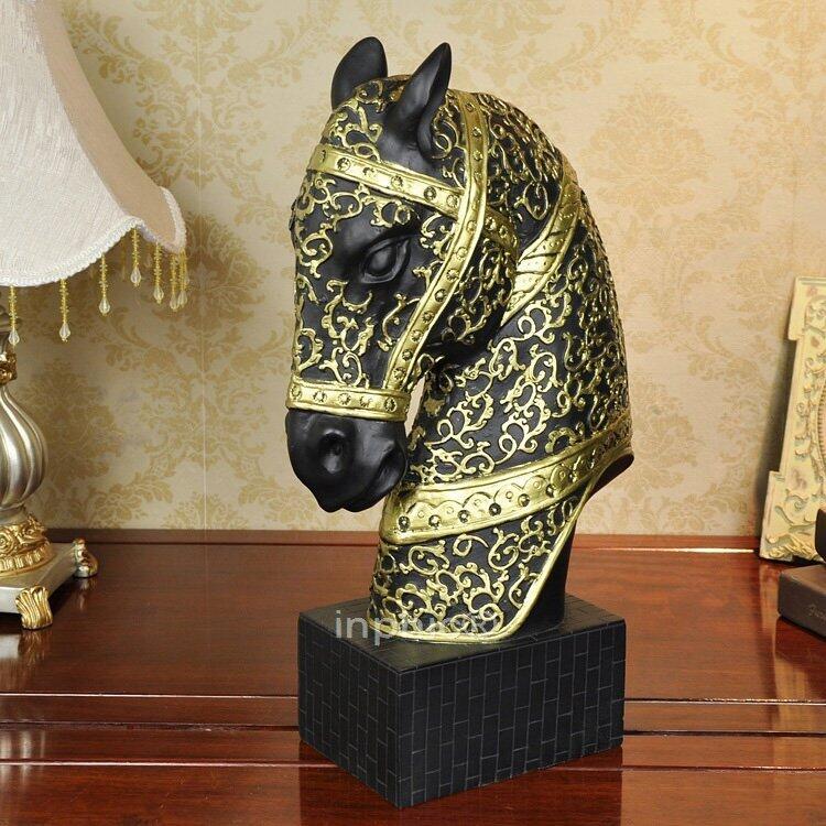 INPHIC-歐式風格客廳工藝品 家居 擺設 裝飾品將軍大馬頭擺飾